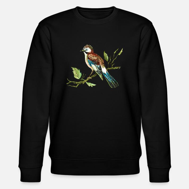 Bunter Vogel - Stanley/Stella Unisex Bio-Sweatshirt CHANGER  - Schwarz