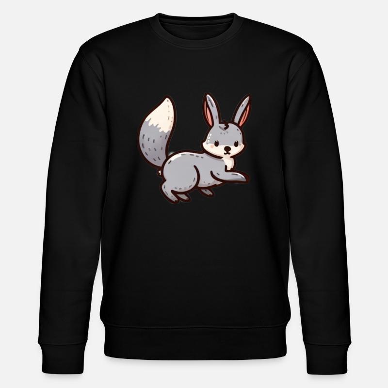 Cute Bunny - Stanley/Stella Unisex Bio-Sweatshirt CHANGER  - Schwarz