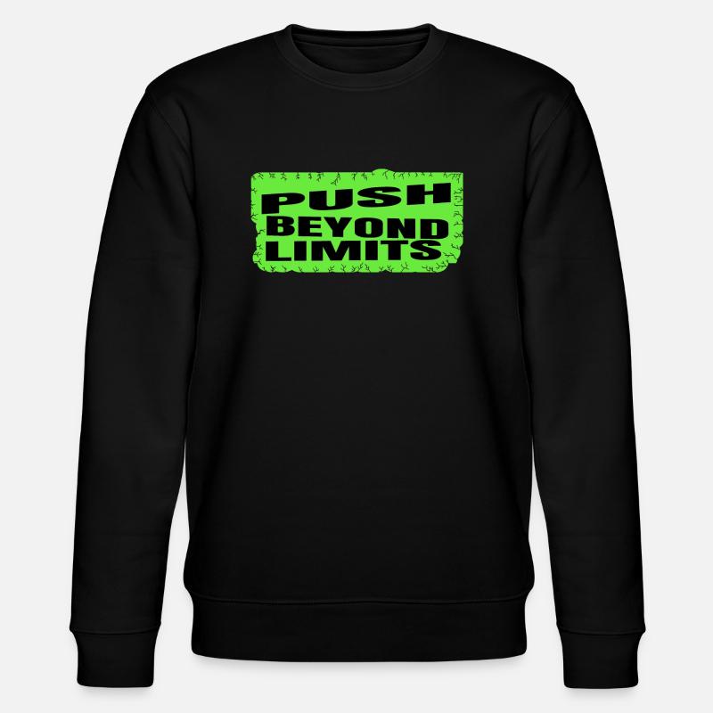 happy gift physical endurance - Stanley/Stella Unisex Bio-Sweatshirt CHANGER  - Schwarz