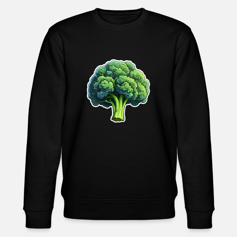 Fleurons de brocoli - Sweat bio CHANGER Stanley/Stella Unisexe - noir