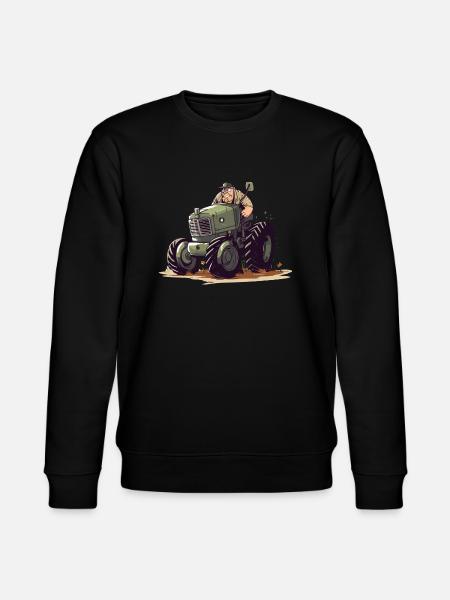 Denis the Angry Farmer - Stanley/Stella CHANGER Unisex Organic Sweatshirt - black