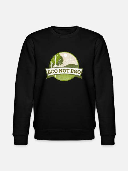 Environment Protection, Eco not Ego - Stanley/Stella CHANGER Unisex Organic Sweatshirt - black
