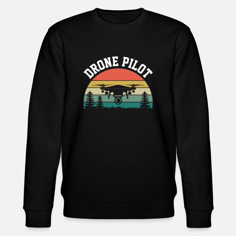 Drone Pilot - Stanley/Stella CHANGER Unisex Organic Sweatshirt - black