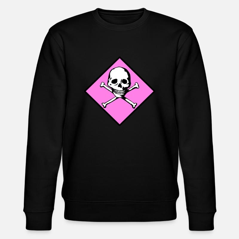 Schädel und Knochen - Stanley/Stella Unisex Bio-Sweatshirt CHANGER  - Schwarz