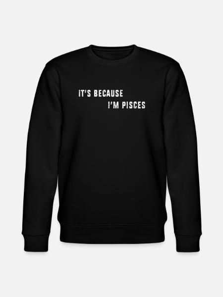 Zodiac sign Pisces - Stanley/Stella CHANGER Unisex Organic Sweatshirt - black