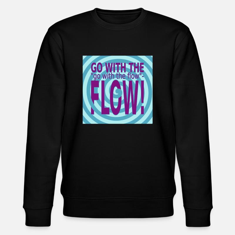 GO with the FLOW! - Stanley/Stella Unisex Bio-Sweatshirt CHANGER  - Schwarz