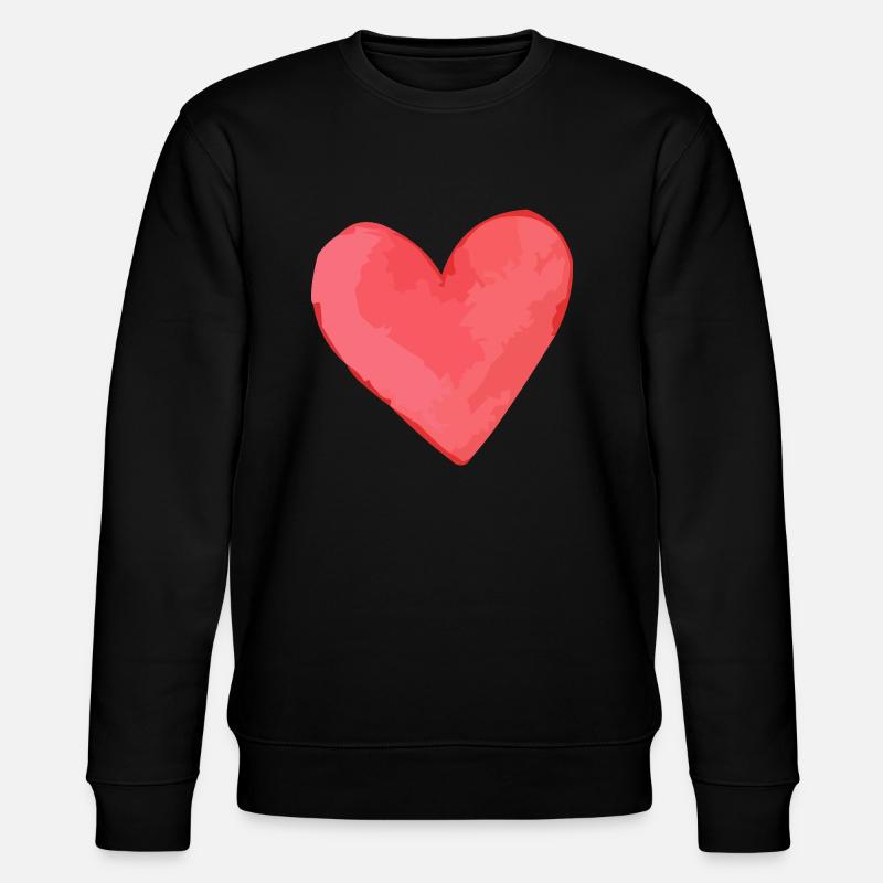 herz - Stanley/Stella Unisex Bio-Sweatshirt CHANGER  - Schwarz