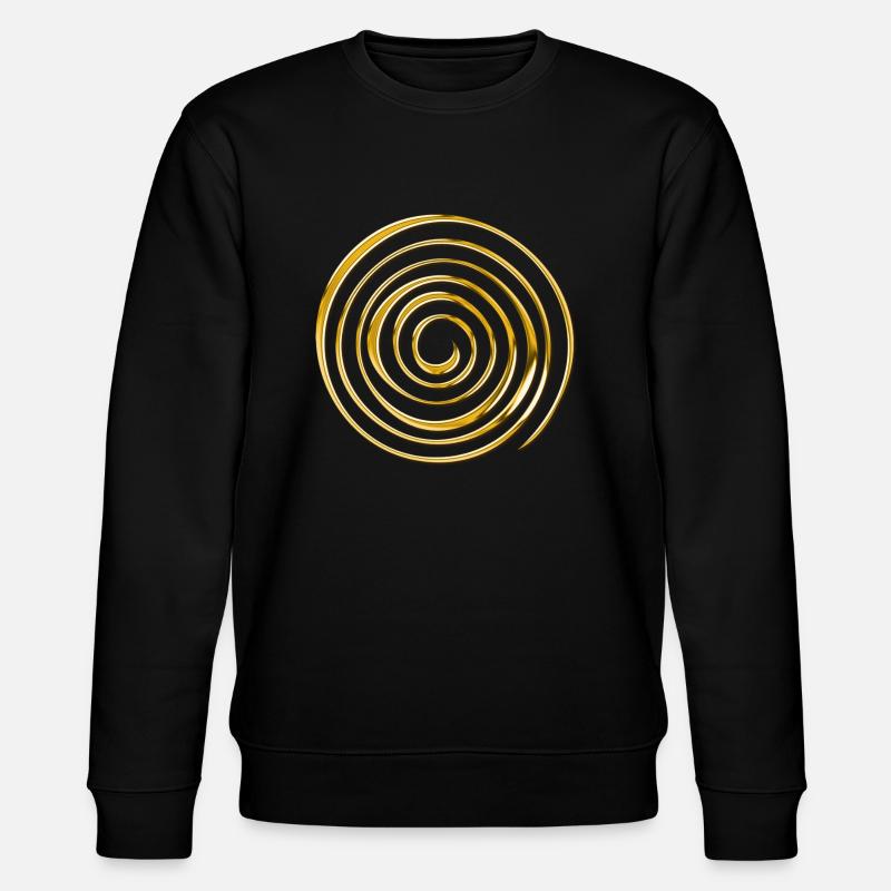 Spirale 3D GOLD - Sweat bio CHANGER Stanley/Stella Unisexe - noir
