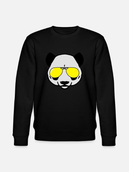 panda design LUNETTE - Sweat bio CHANGER Stanley/Stella Unisexe - noir