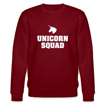 squad Unicorn - Sweat bio CHANGER Stanley/Stella Unisexe - bordeaux - Devant - Nik (191cm) & Marisol (170cm)
