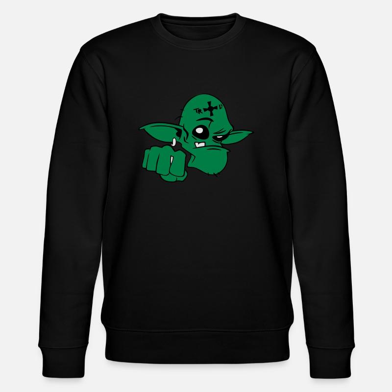 Troll - Stanley/Stella Unisex Bio-Sweatshirt CHANGER  - Schwarz