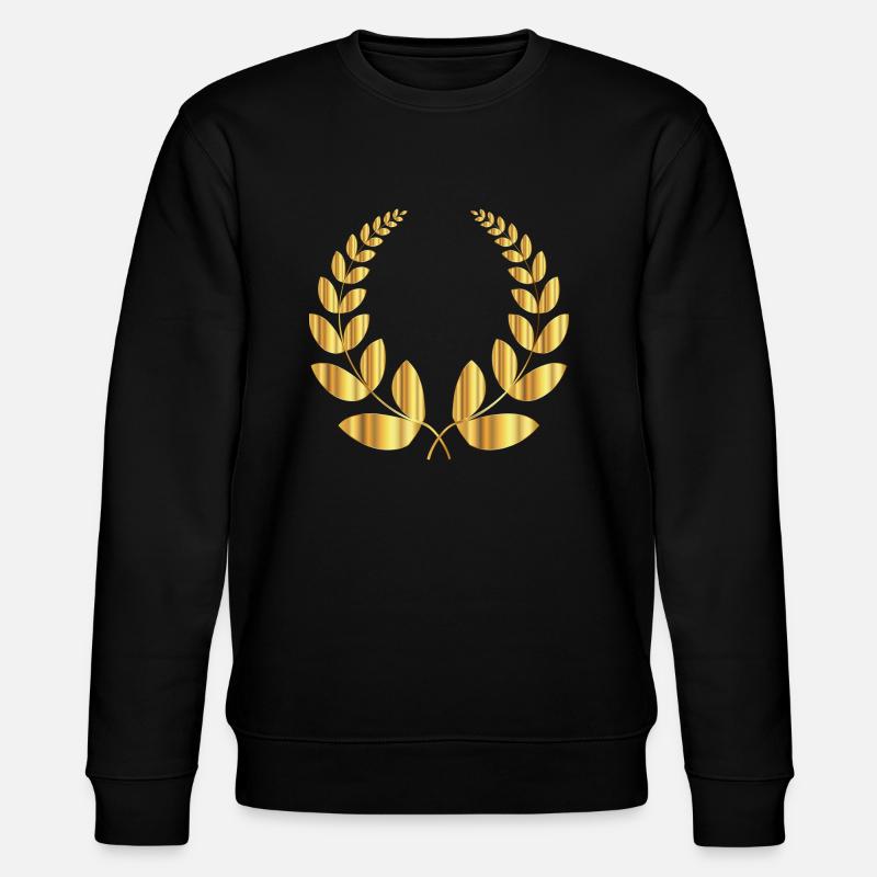 Lorbeerkranz Gold - Stanley/Stella Unisex Bio-Sweatshirt CHANGER  - Schwarz