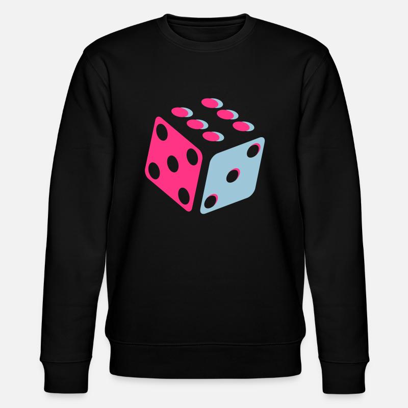 Würfel - Dice - Stanley/Stella Unisex Bio-Sweatshirt CHANGER  - Schwarz