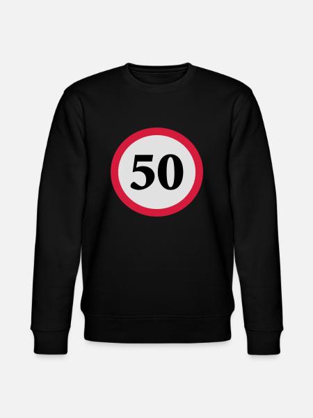 geschwindigkeitstafel_50 - Stanley/Stella Unisex Bio-Sweatshirt CHANGER  - Schwarz
