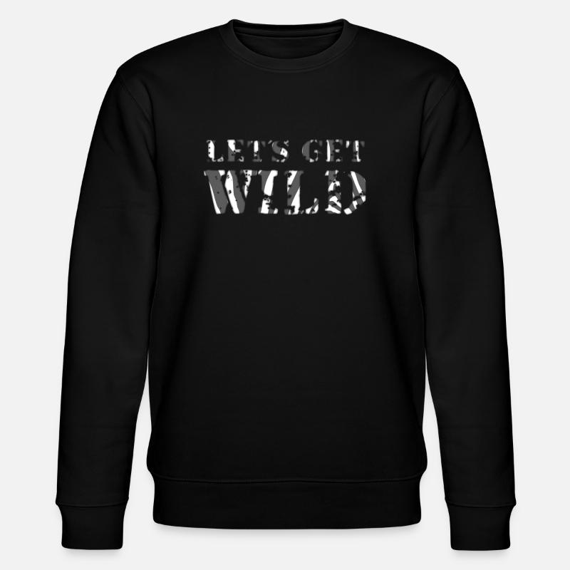 wild_2_a - Stanley/Stella Unisex Bio-Sweatshirt CHANGER  - Schwarz