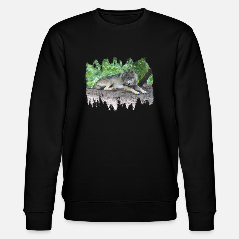 Grey Wolf - Stanley/Stella CHANGER Unisex Organic Sweatshirt - black