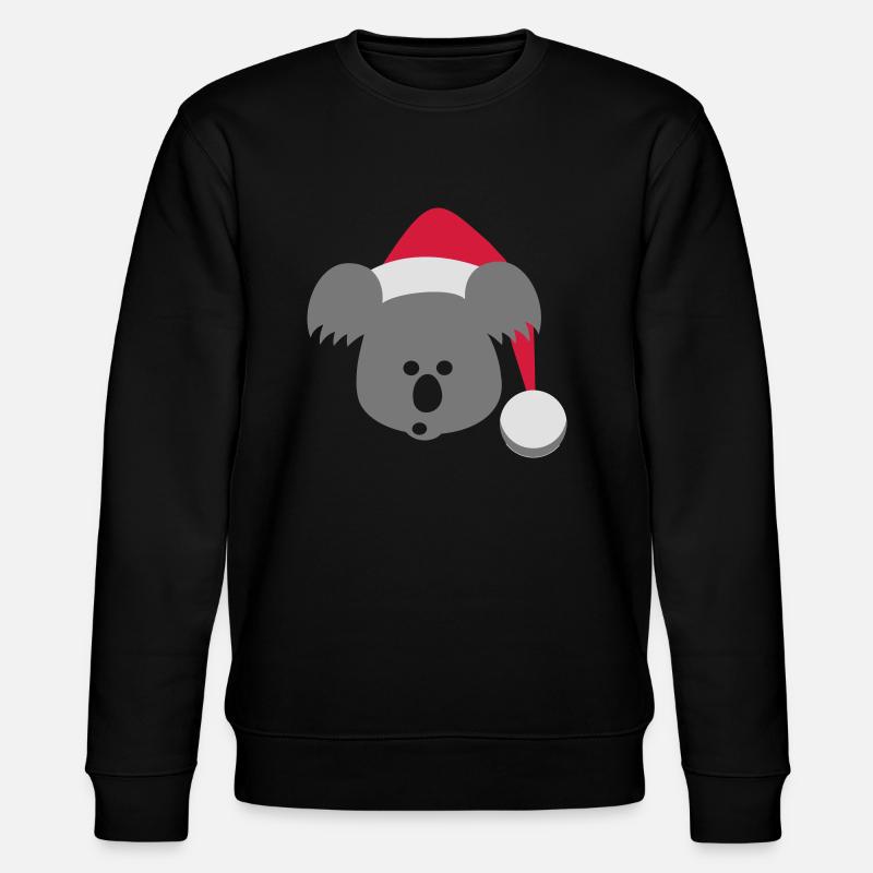 Koala Design Nikoalaus - Stanley/Stella Unisex Bio-Sweatshirt CHANGER  - Schwarz