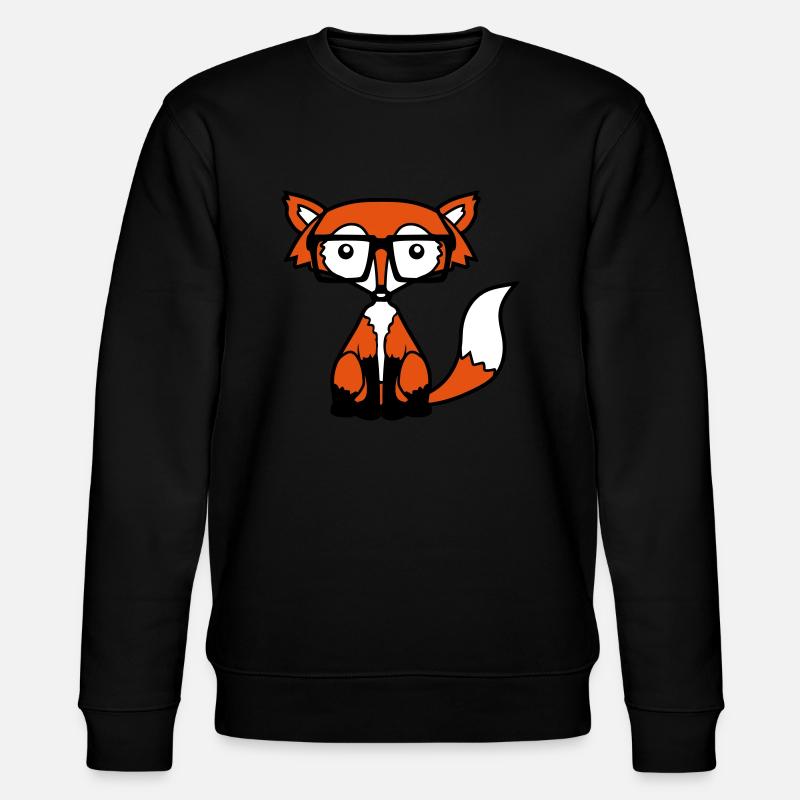 Nerd Fuchs Design - Stanley/Stella Unisex Bio-Sweatshirt CHANGER  - Schwarz