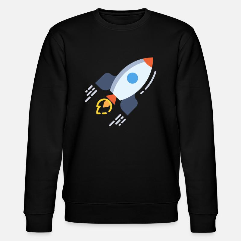 Flying rocket spaceship. gift - Stanley/Stella CHANGER Unisex Organic Sweatshirt - black