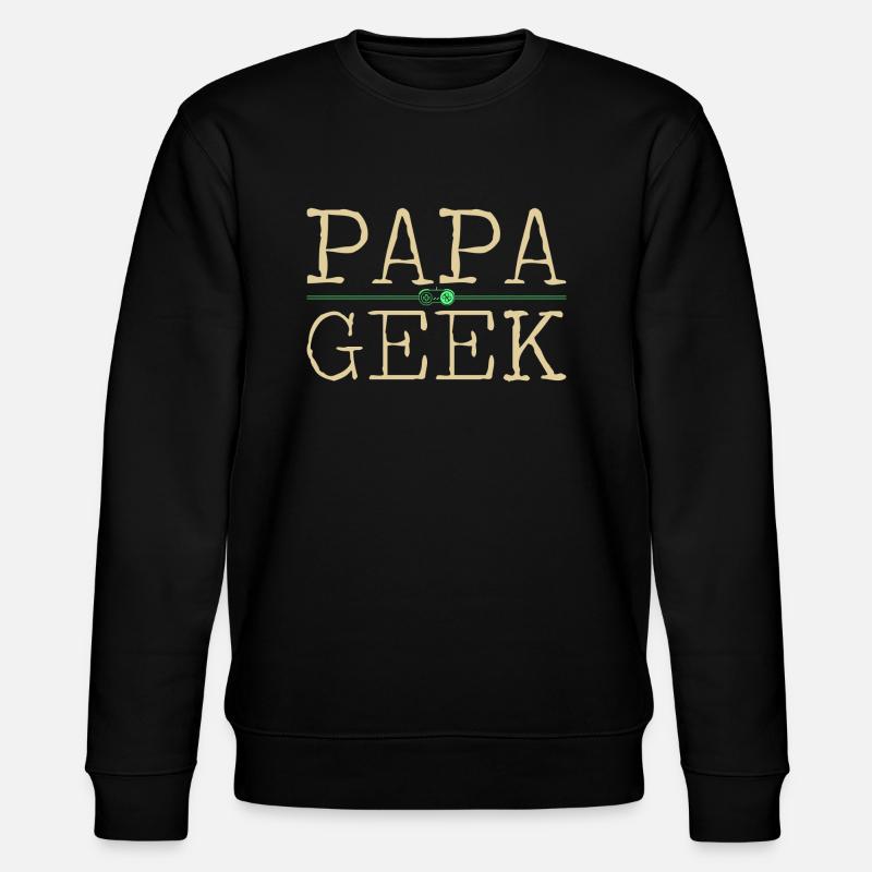 Papa geek - Sweat bio CHANGER Stanley/Stella Unisexe - noir