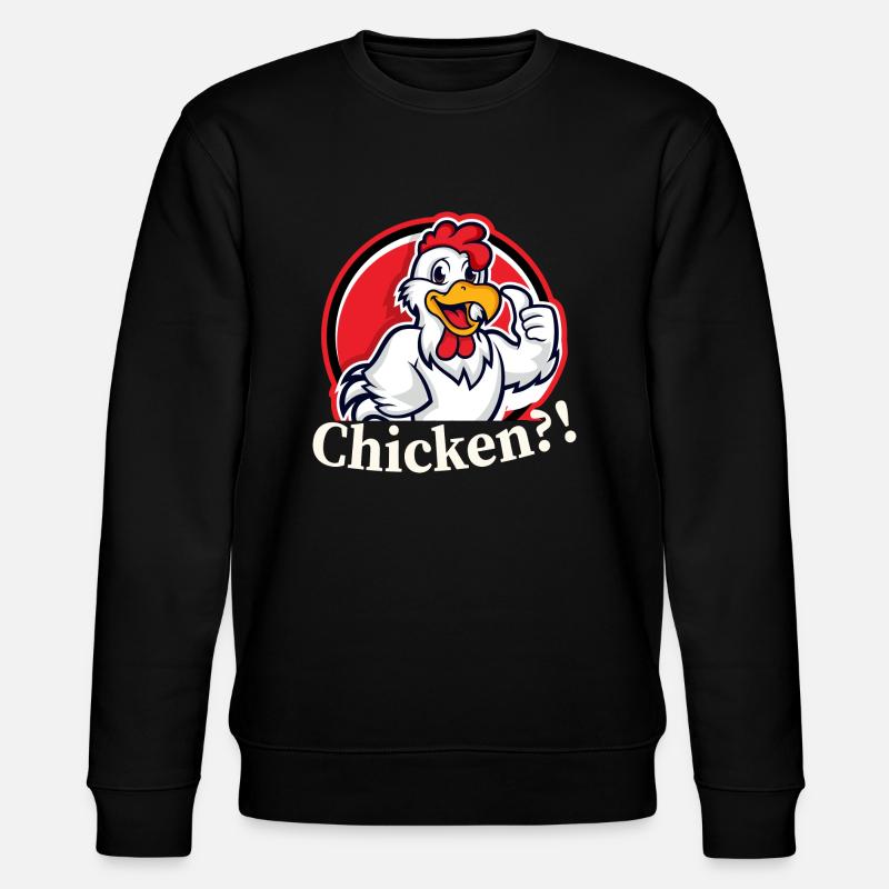 Chicken - Rooster Chicken Egg - Stanley/Stella CHANGER Unisex Organic Sweatshirt - black
