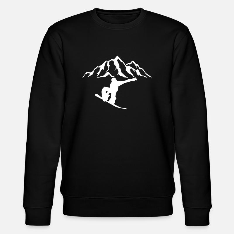 Snowboard Snowboarder - Sweat bio CHANGER Stanley/Stella Unisexe - noir