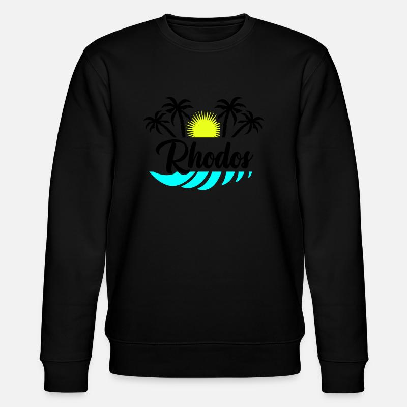 Rhodos - Stanley/Stella Unisex Bio-Sweatshirt CHANGER  - Schwarz