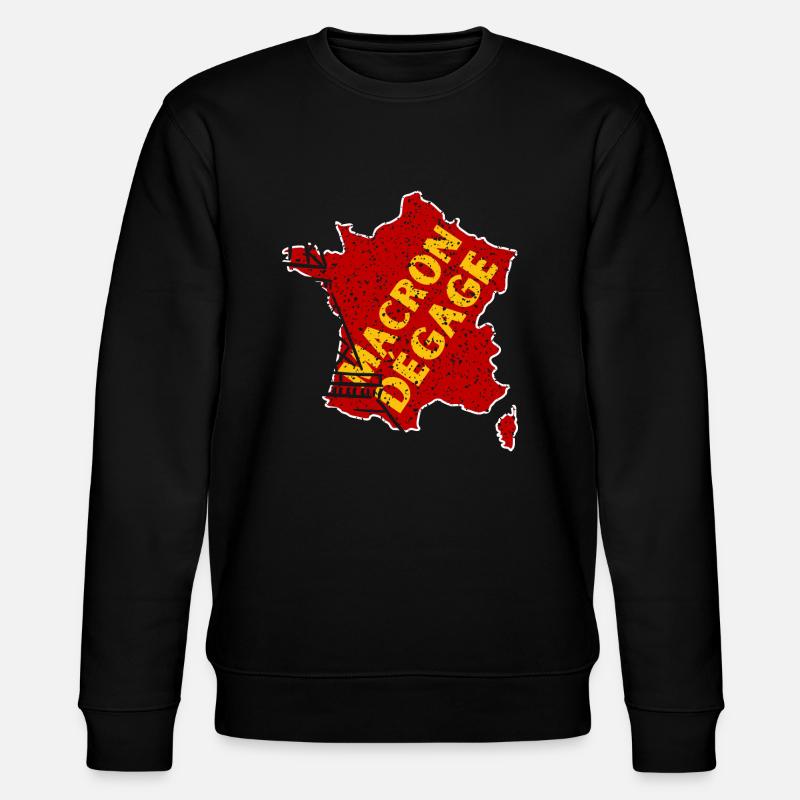 MACRON DÉGAGE - Sweat bio CHANGER Stanley/Stella Unisexe - noir