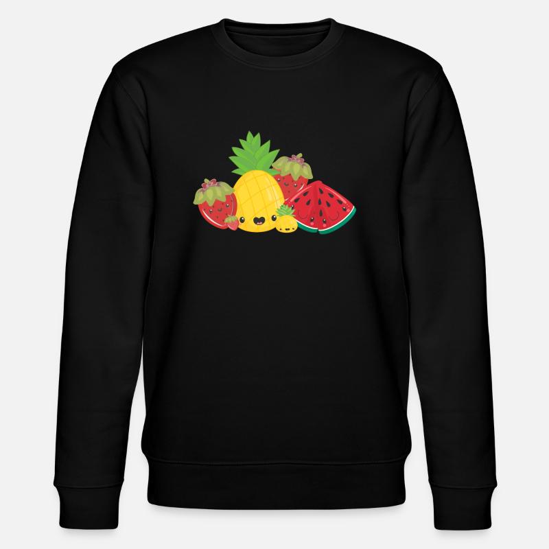 Fruit Party - Stanley/Stella Unisex Bio-Sweatshirt CHANGER  - Schwarz
