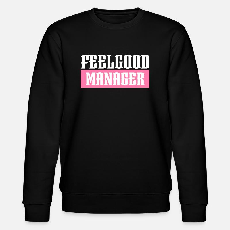 Feelgood manager tshirt rose noir - Sweat bio CHANGER Stanley/Stella Unisexe - noir