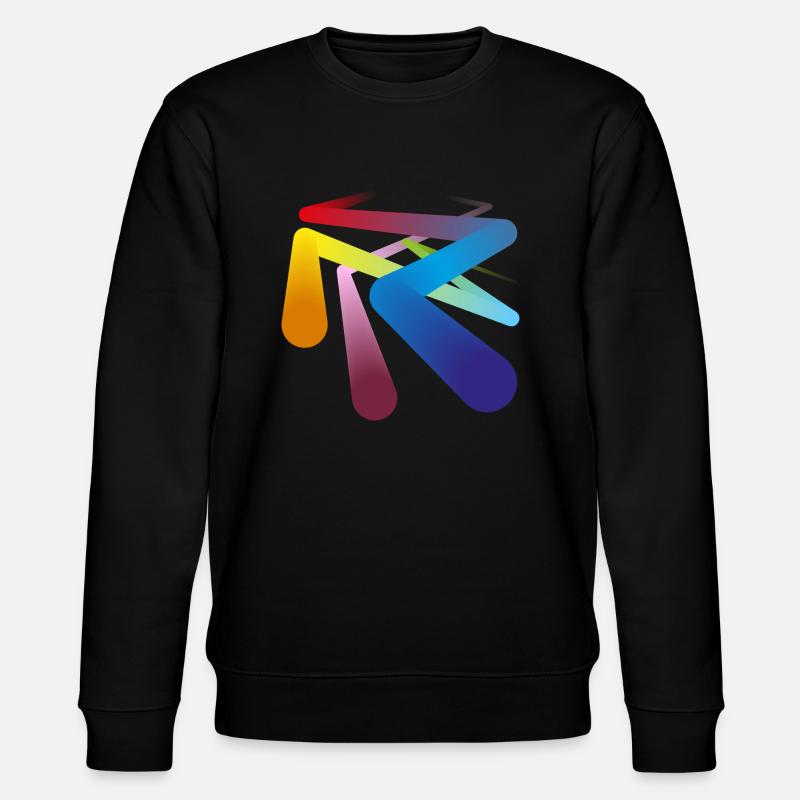 Farben Pipelines - Stanley/Stella Unisex Bio-Sweatshirt CHANGER  - Schwarz