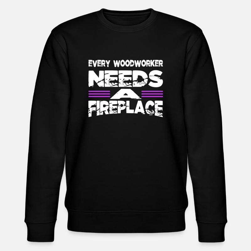 idée cadeau tshirts charpentier - Sweat bio CHANGER Stanley/Stella Unisexe - noir
