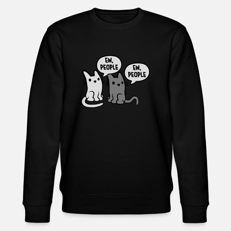 Drôles de chats ew people - Sweat bio CHANGER Stanley/Stella Unisexe - noir