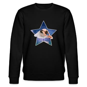 Erste Solistin - Stanley/Stella Unisex Bio-Sweatshirt CHANGER  - Schwarz - Vorne - Nik (191cm) & Marisol (170cm)