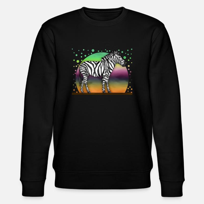 Zebra - Stanley/Stella CHANGER Unisex Organic Sweatshirt - black