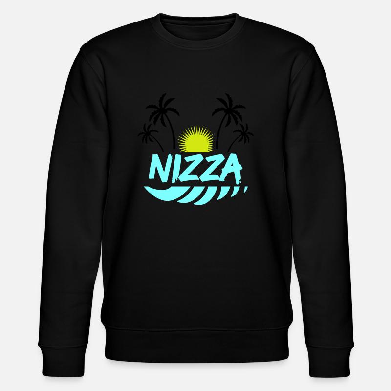 nizza - Stanley/Stella Unisex Bio-Sweatshirt CHANGER  - Schwarz
