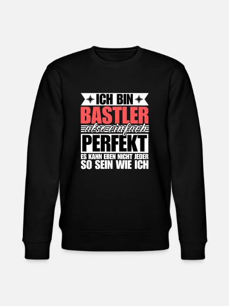 Perfekter Bastler - Stanley/Stella Unisex Bio-Sweatshirt CHANGER - Schwarz