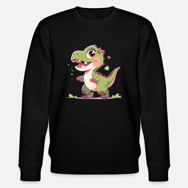 Mignon petit T-Rex - Sweat bio CHANGER Stanley/Stella Unisexe - noir
