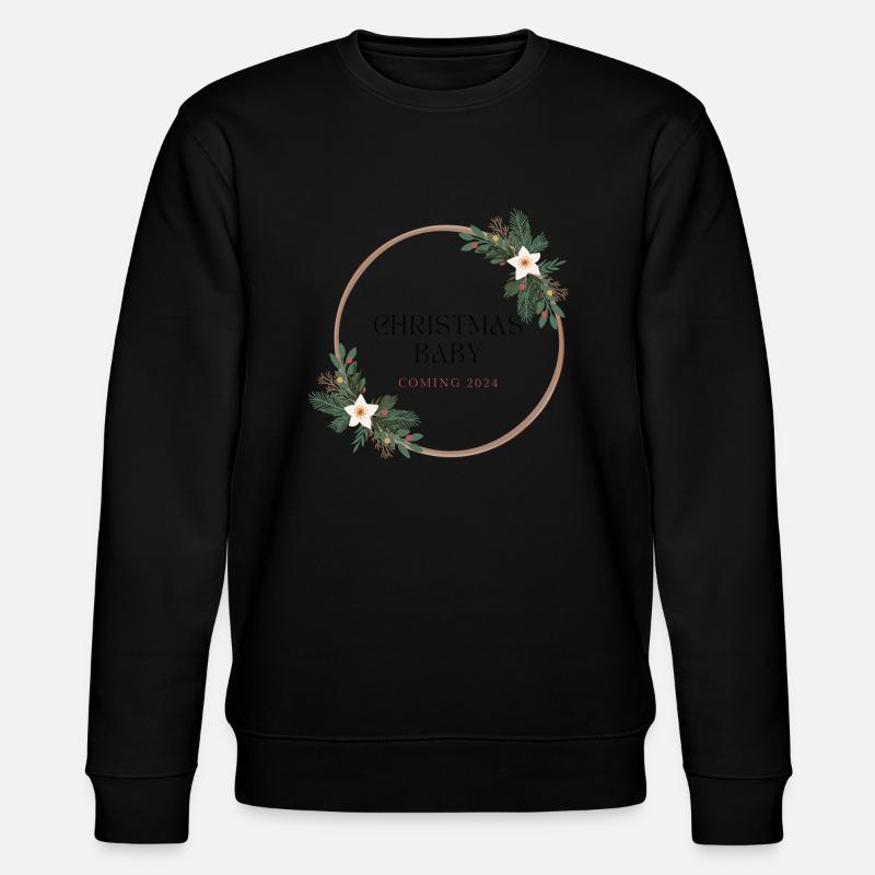 Bébé de Noël - Sweat bio CHANGER Stanley/Stella Unisexe - noir