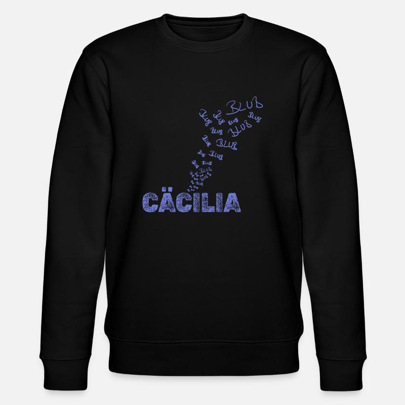 Gift for Cecilia - Stanley/Stella CHANGER Unisex Organic Sweatshirt - black