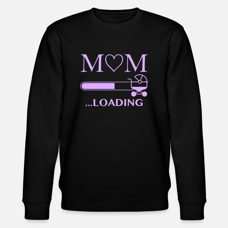 mom loading - Stanley/Stella CHANGER Unisex Organic Sweatshirt - black