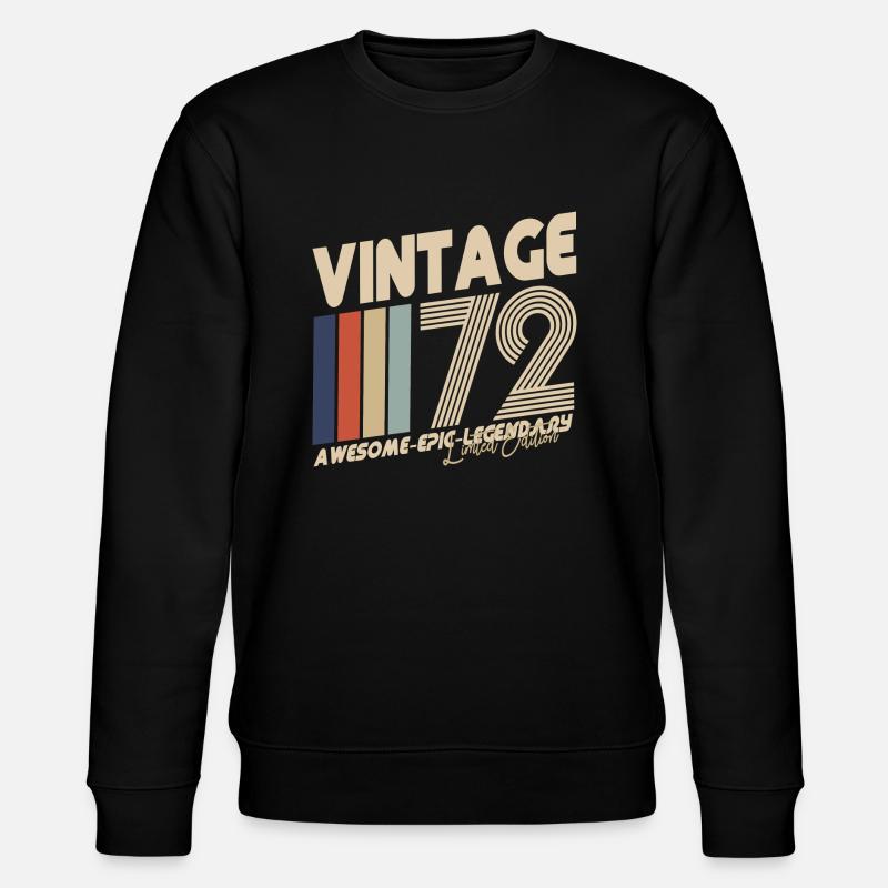 1972 - Stanley/Stella Unisex Bio-Sweatshirt CHANGER  - Schwarz
