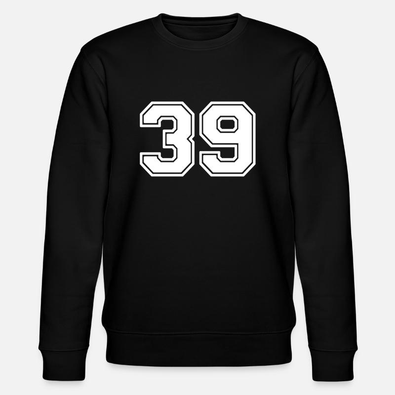 Nummer 39 - Stanley/Stella Unisex Bio-Sweatshirt CHANGER - Schwarz