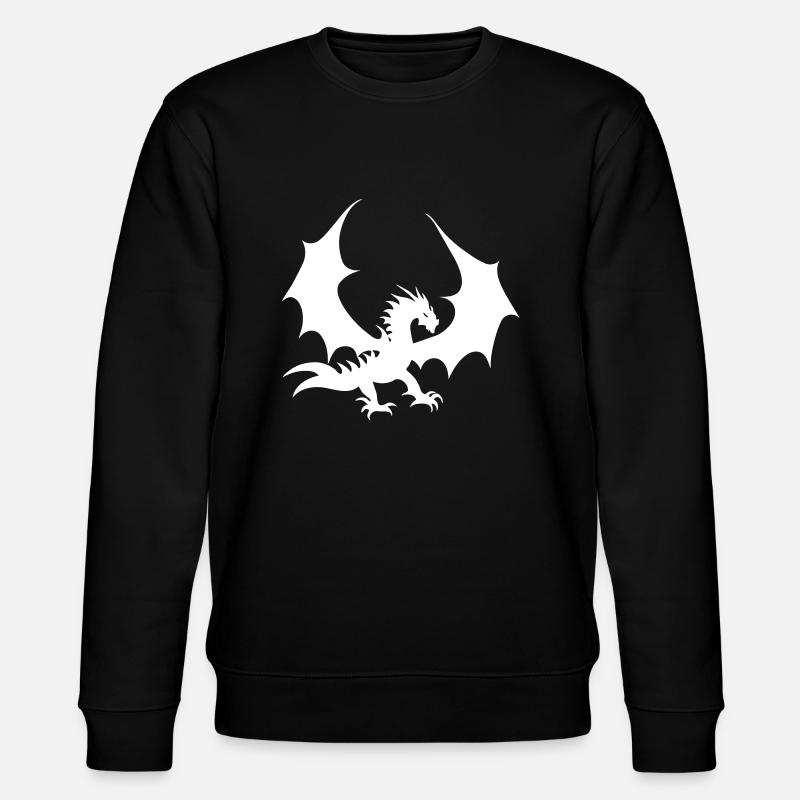 Dragon blanc froid - Sweat bio CHANGER Stanley/Stella Unisexe - noir