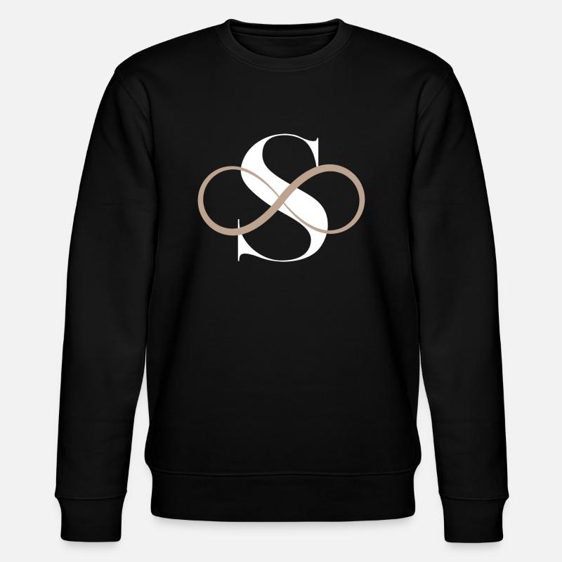 Unendlicher Buchstabe s - Stanley/Stella Unisex Bio-Sweatshirt CHANGER  - Schwarz
