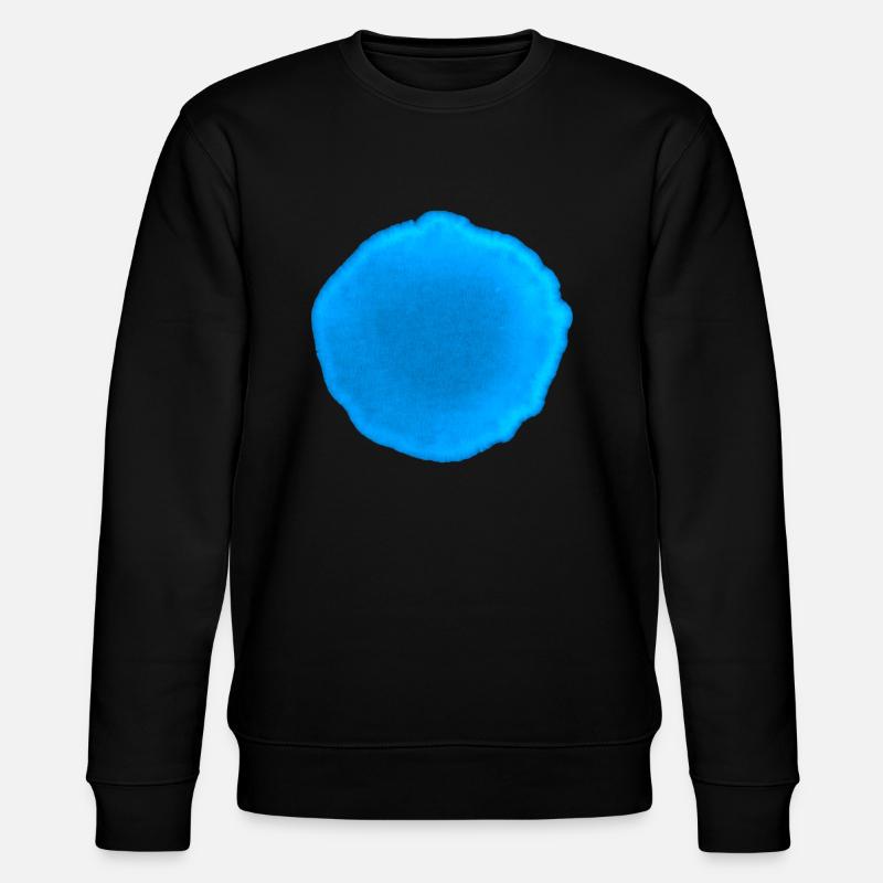 Dot Blue - Stanley/Stella CHANGER Unisex Organic Sweatshirt - black