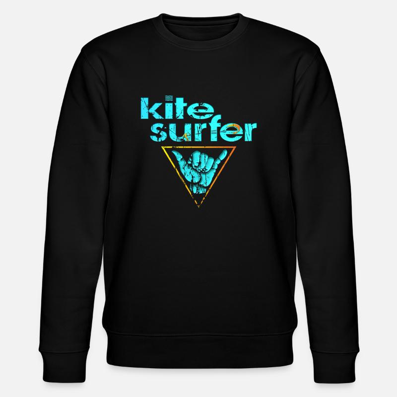 Kitesurfer - Stanley/Stella Unisex Bio-Sweatshirt CHANGER  - Schwarz