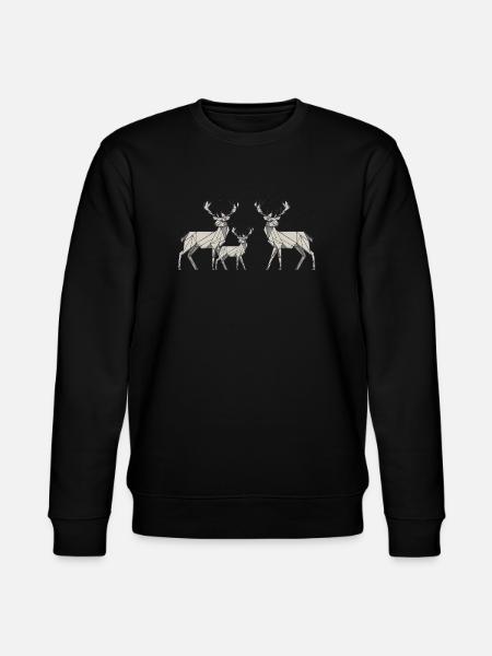 Hirsch 2D - Stanley/Stella Unisex Bio-Sweatshirt CHANGER - Schwarz