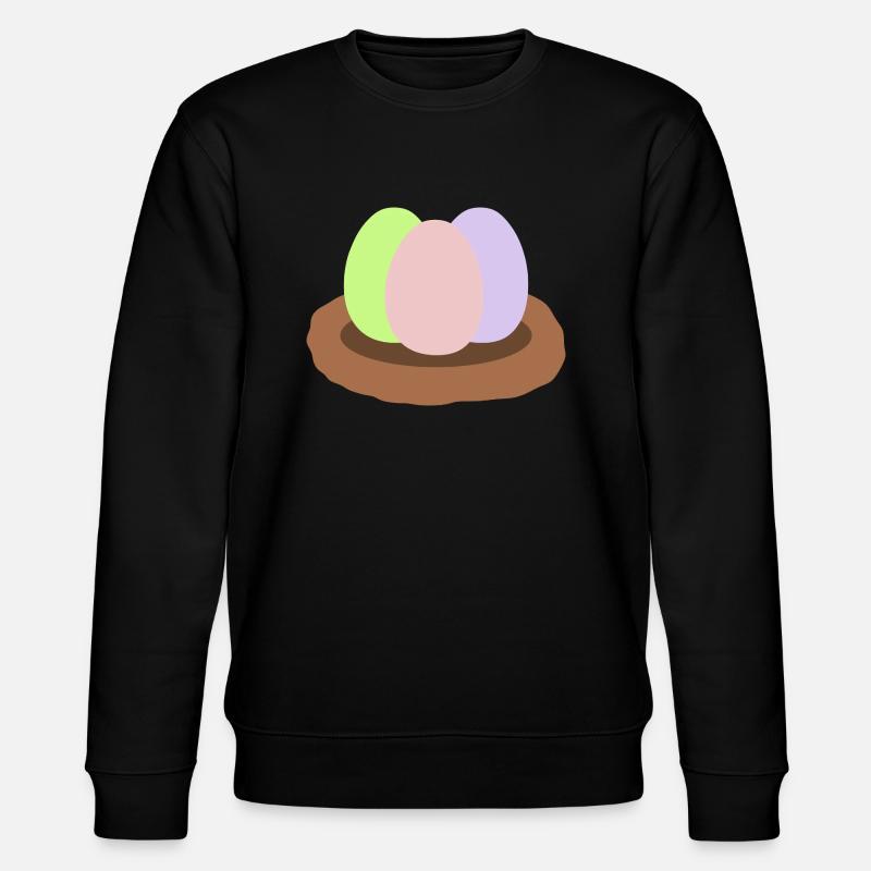 easter eggs - Stanley/Stella CHANGER Unisex Organic Sweatshirt - black