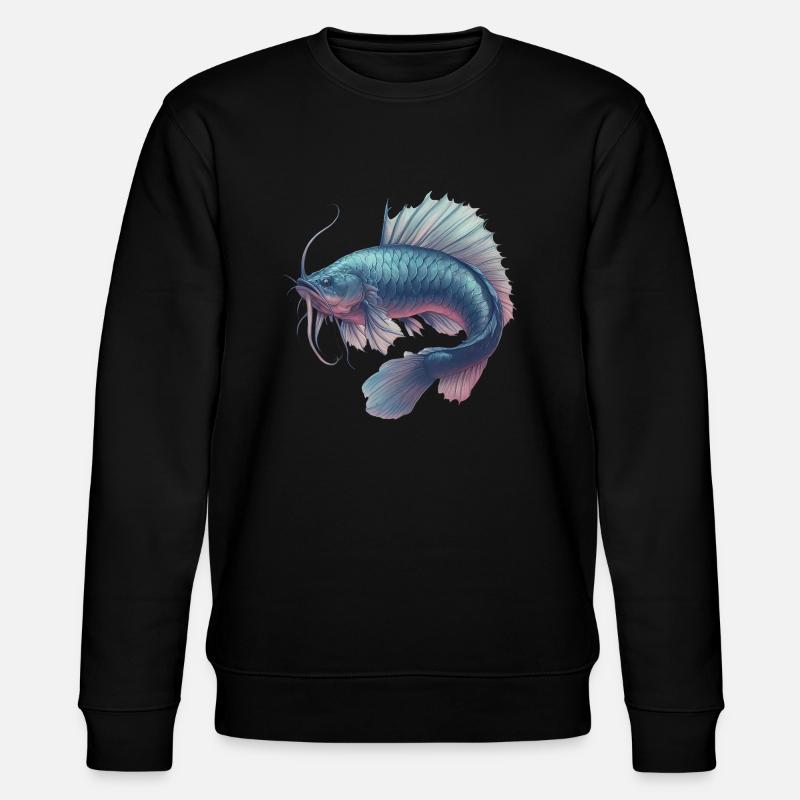 Fantasy-Fisch - Stanley/Stella Unisex Bio-Sweatshirt CHANGER  - Schwarz